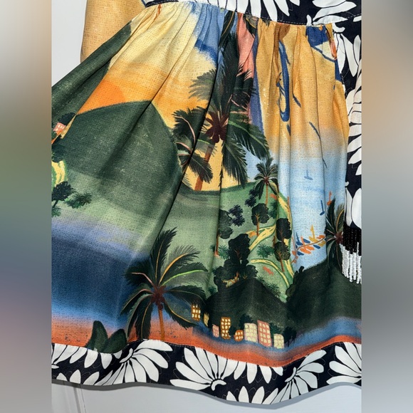 NWT Farm Rio Carioca Long Sleeve Tropical Wrap Mini Sz Medium - Picture 6 of 12